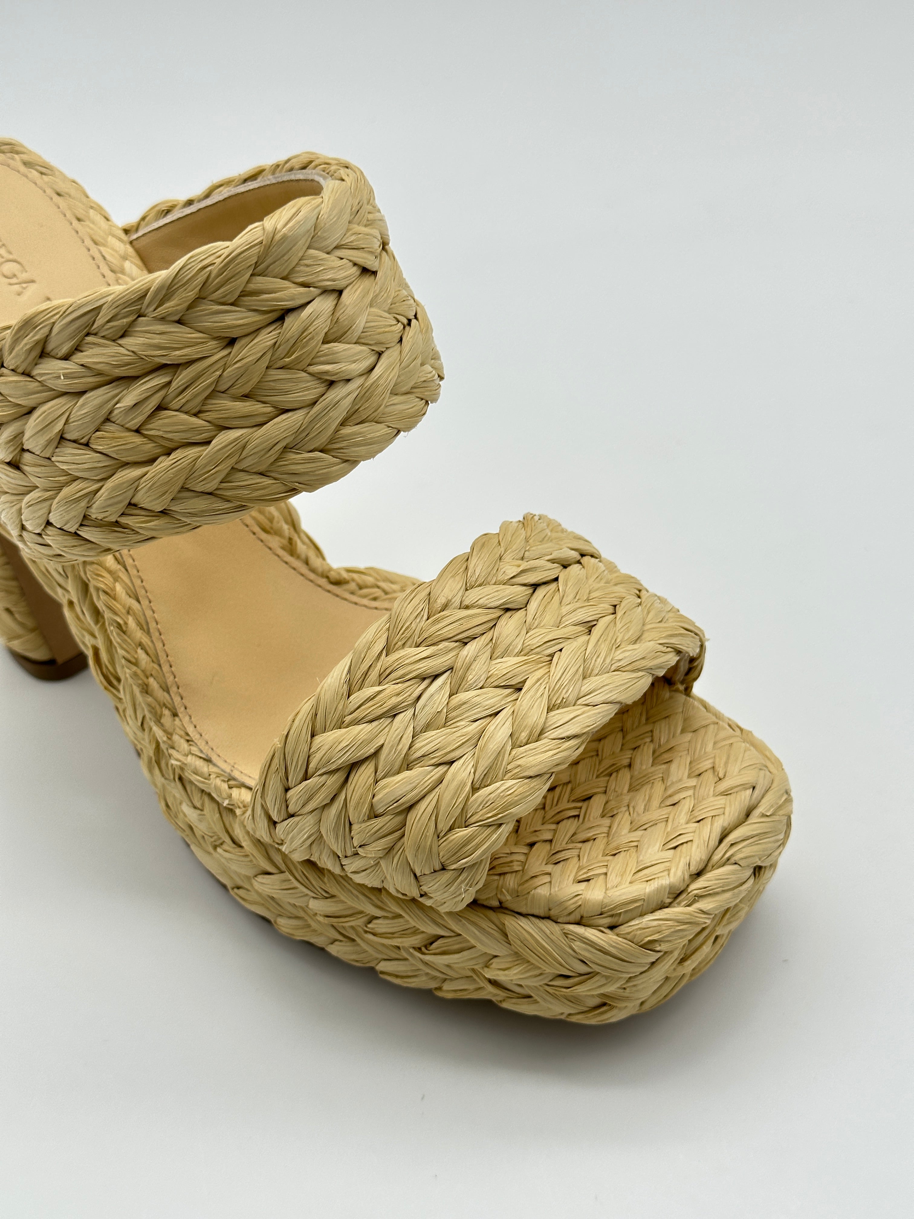 Straw Sandal Heels