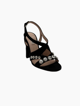 Velvet sandal with crystals -  | dBlank