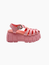 Pink Platform Rubber Sandal with Straps -  | dBlank