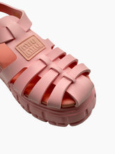 Pink Platform Rubber Sandal with Straps -  | dBlank