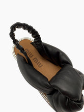Black Leather Sandal With Knot -  | dBlank