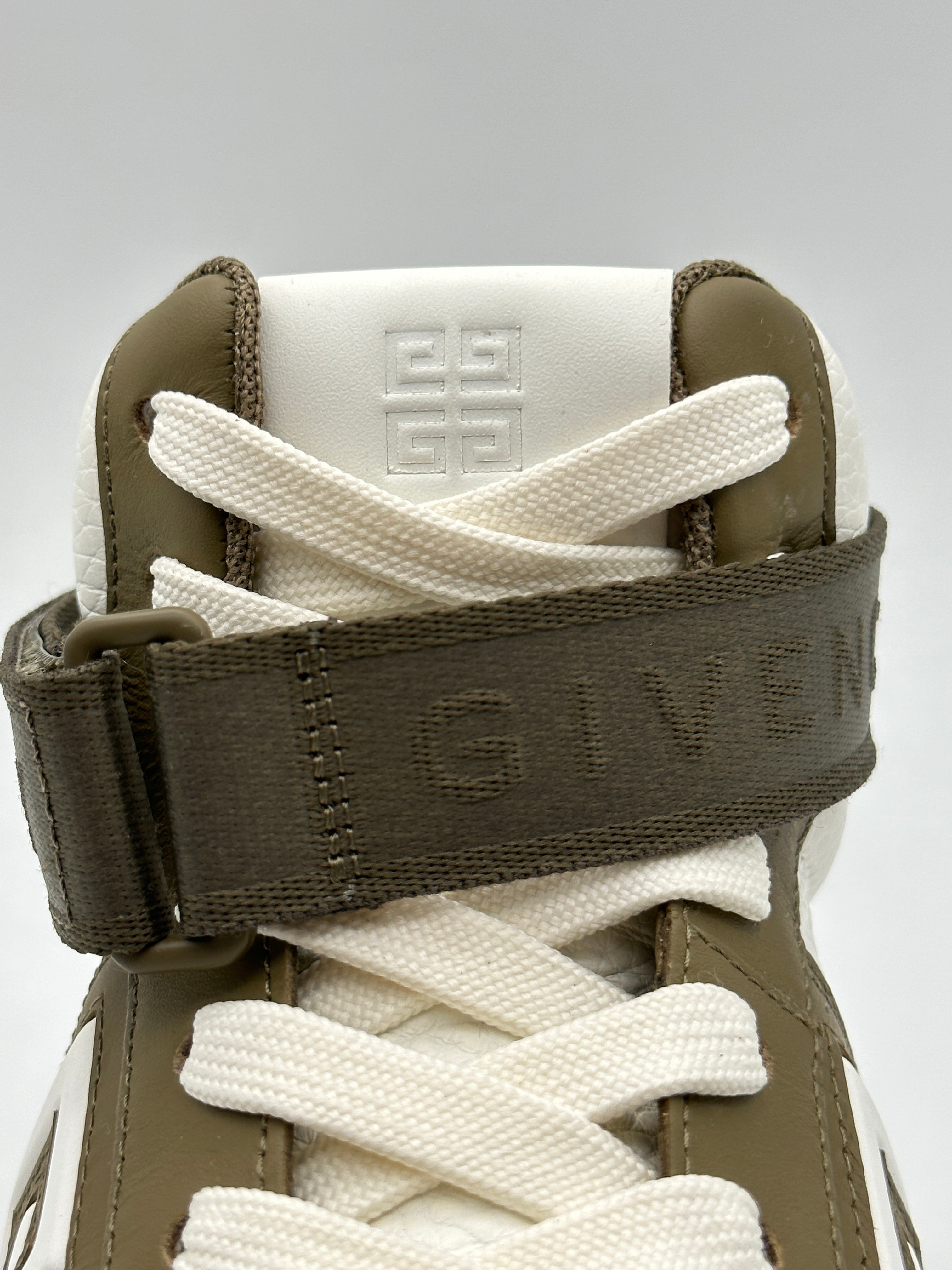 High Top Khaki Sneakers