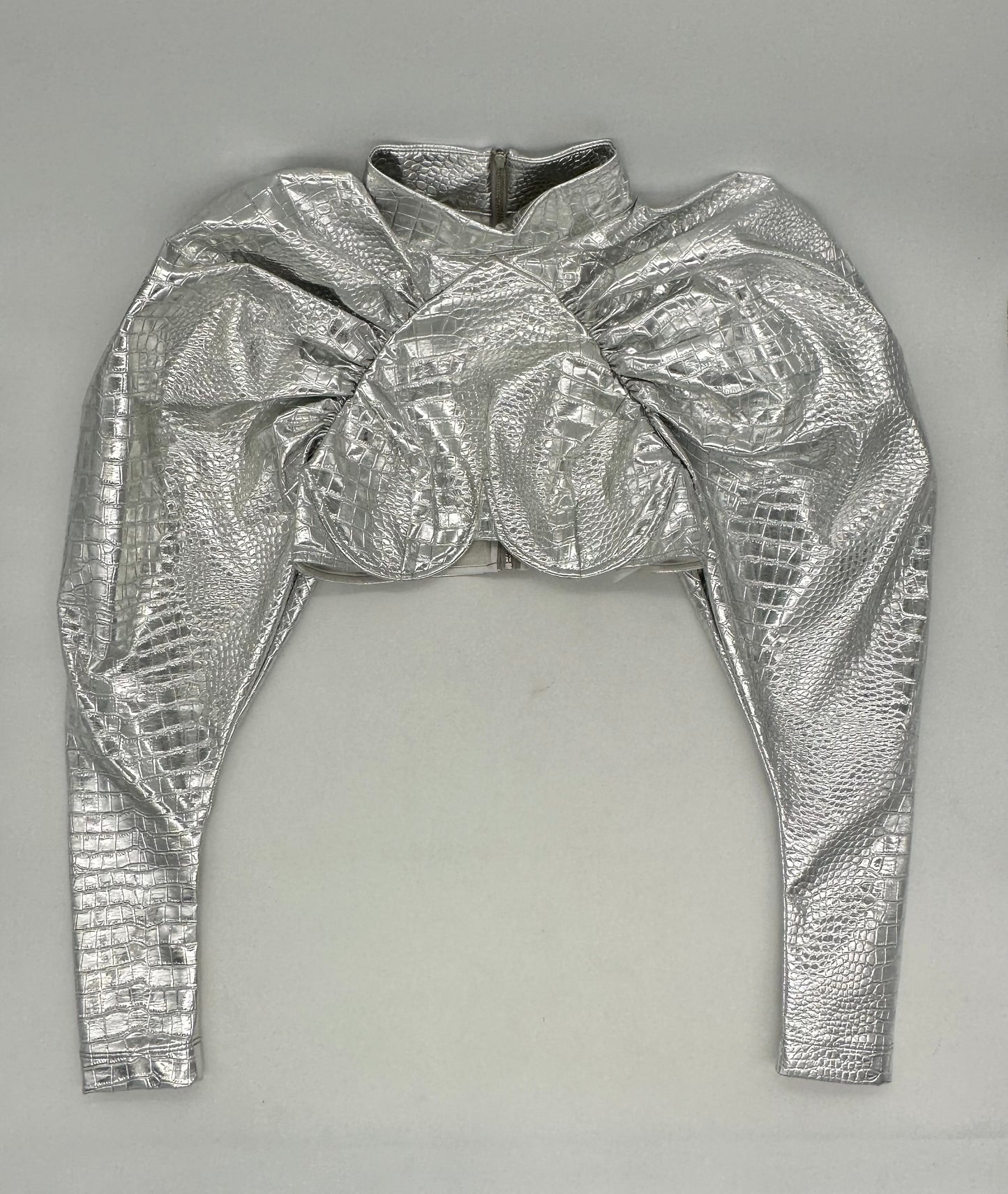 Metallic Croco Jacket