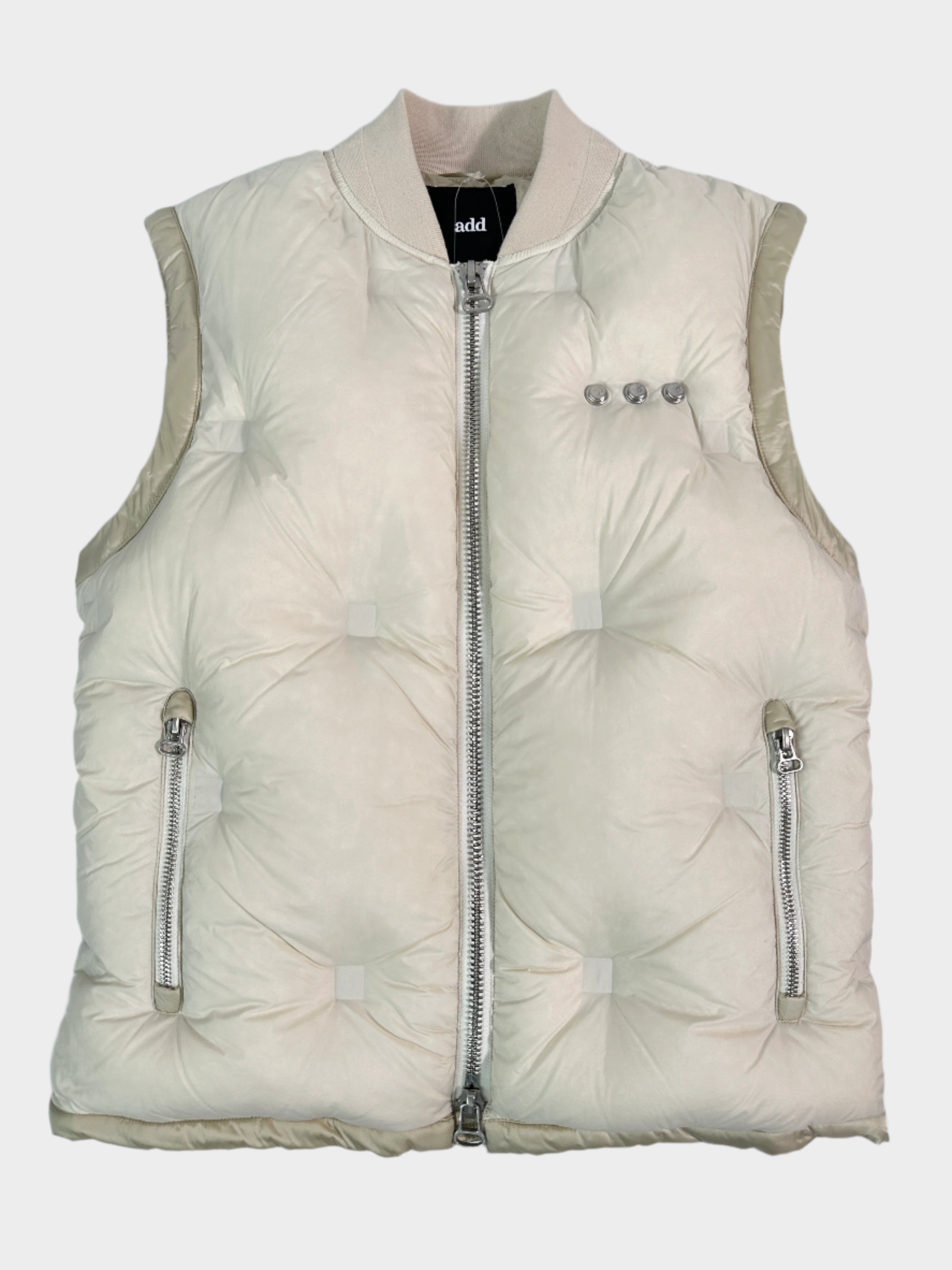 Cream Man Down Vest