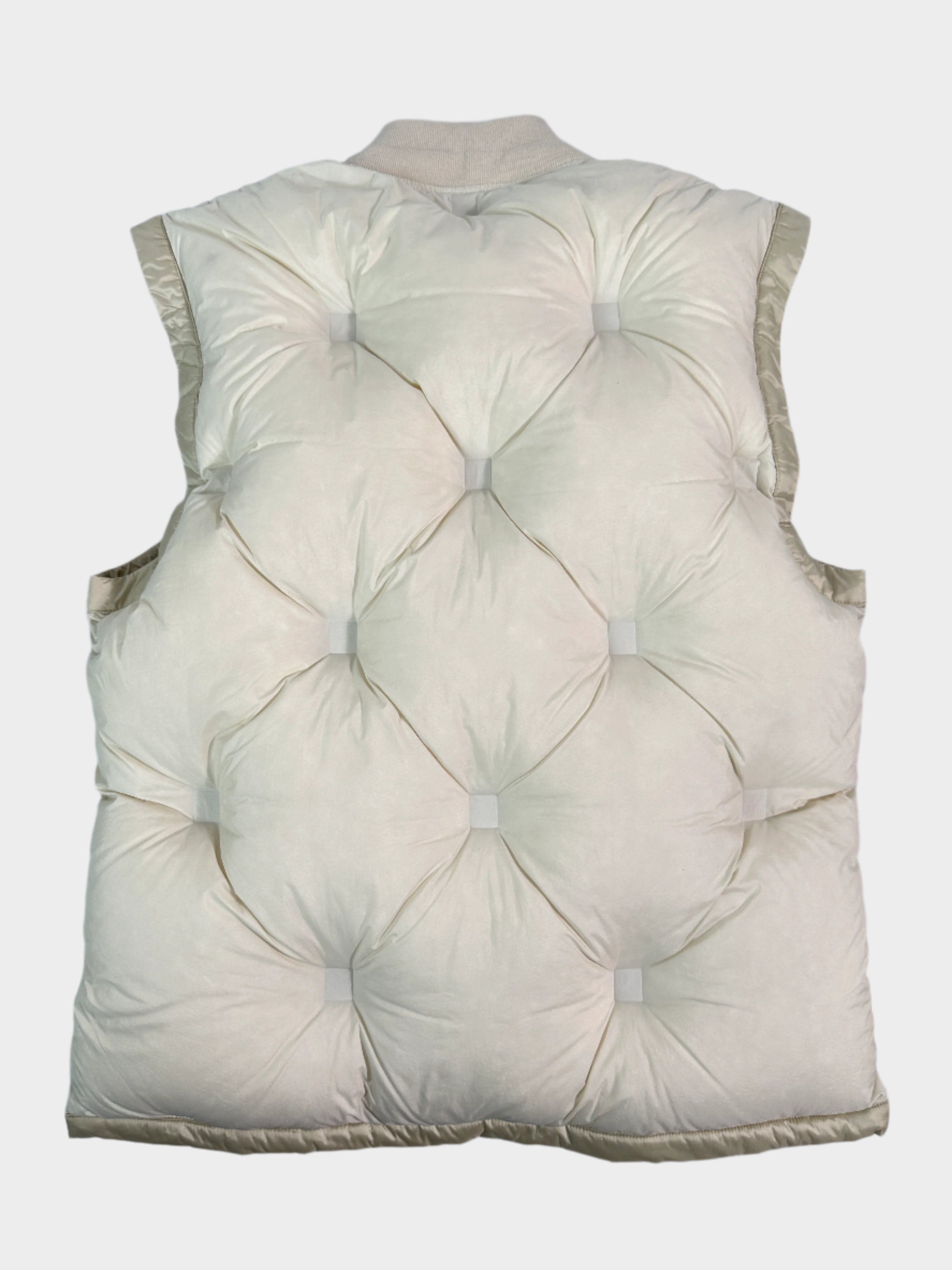 Cream Man Down Vest