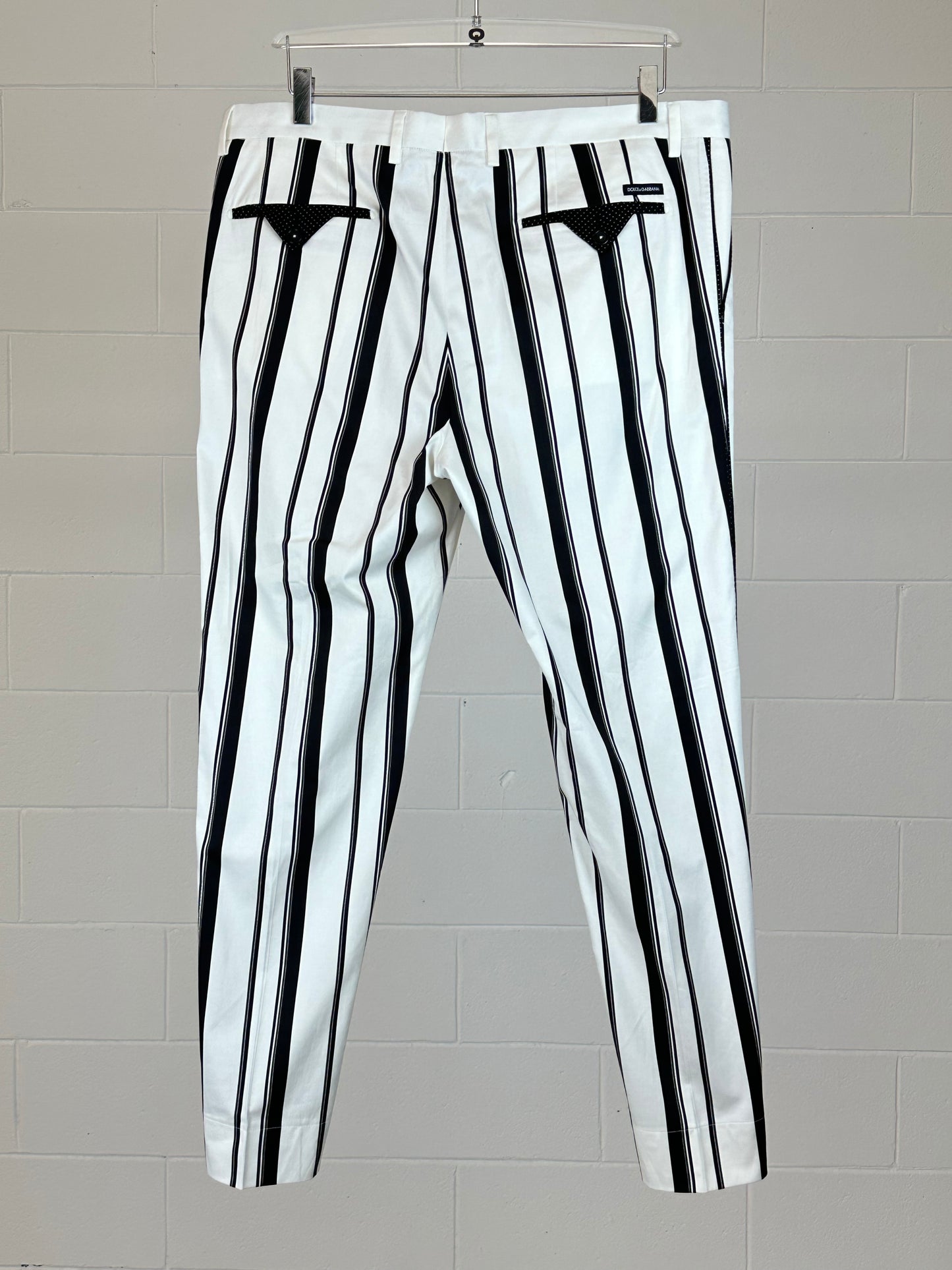 Black Wide Stripes Trousers