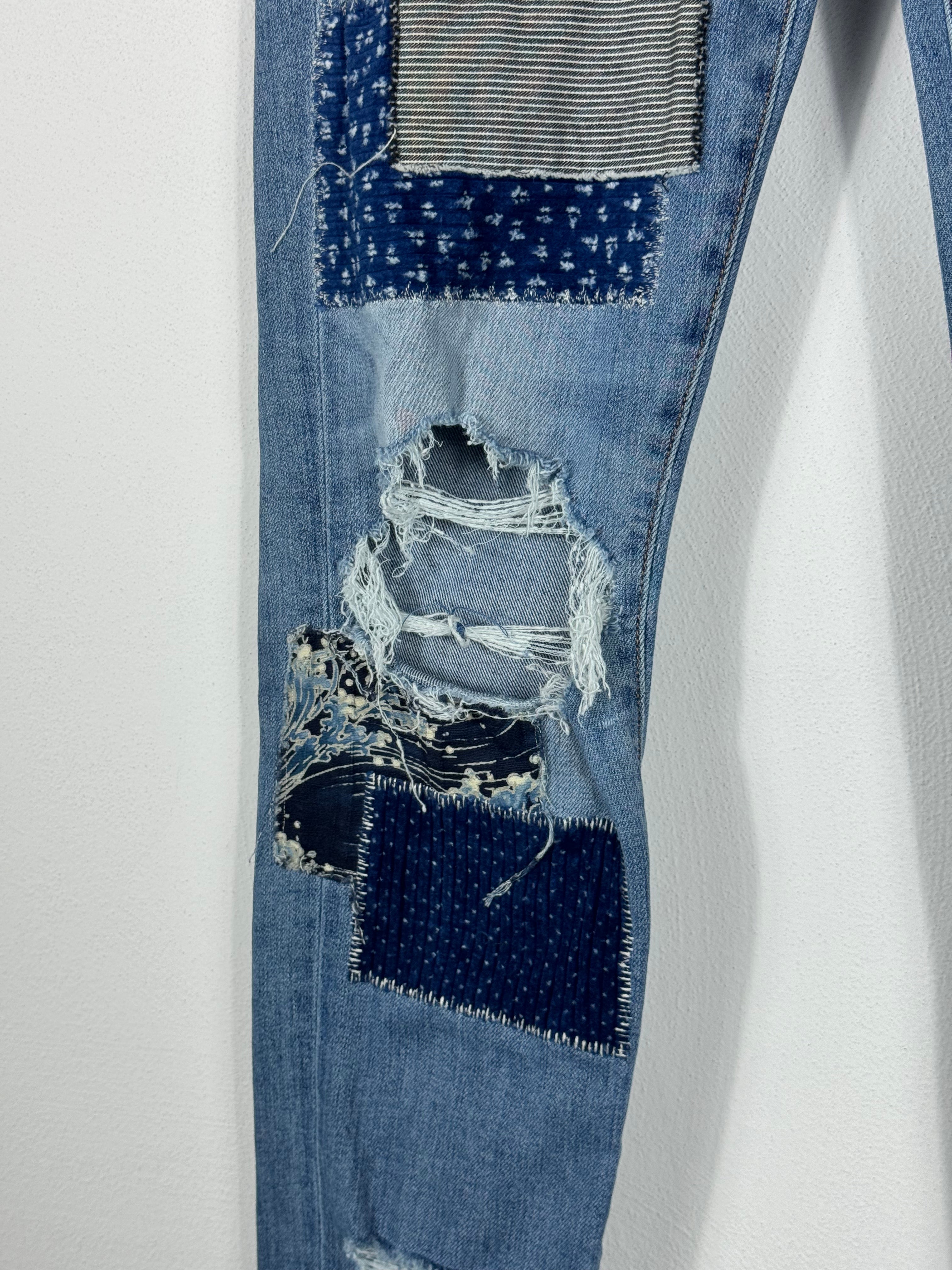 Blue Patch Jeans by Sfera Ebbasta