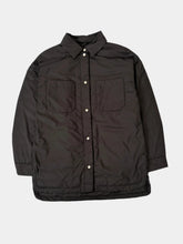 Black Shirt Style Down Jacket  -  | dBlank