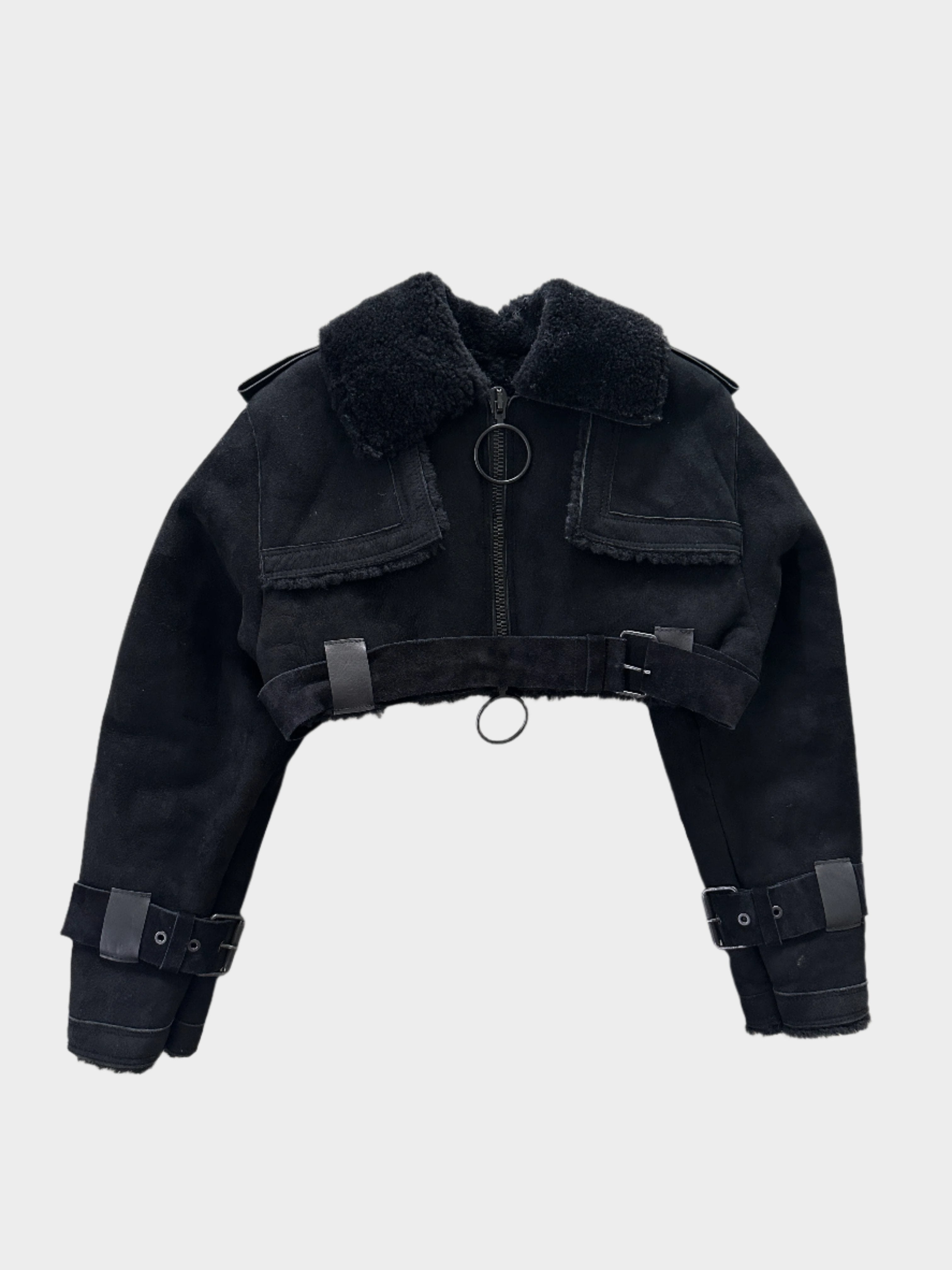 Crop Sheepskin Jacket