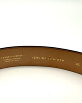 Classic Leather Belt with Buckle -  | dBlank