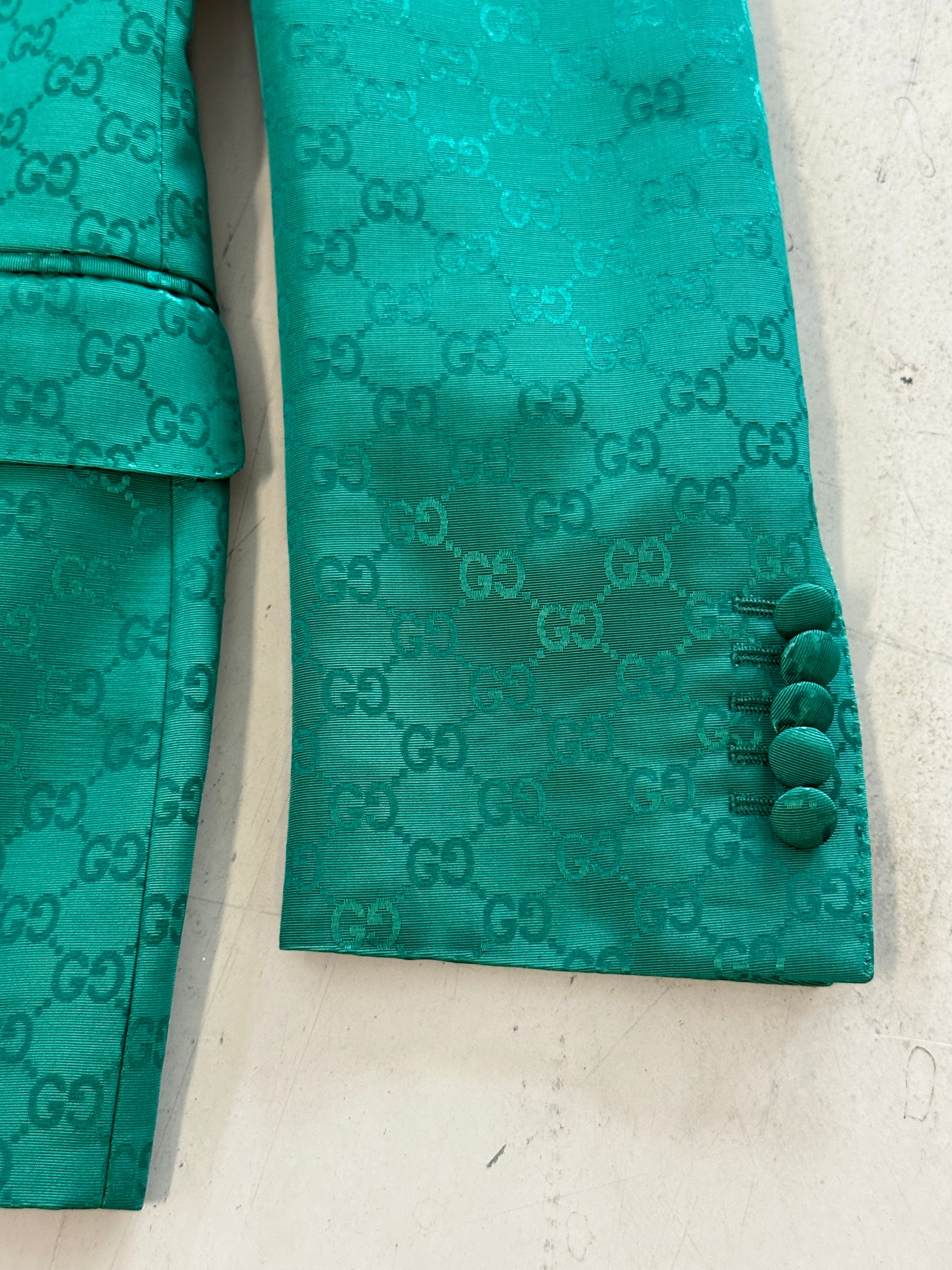 Green Blazer GG Monogram