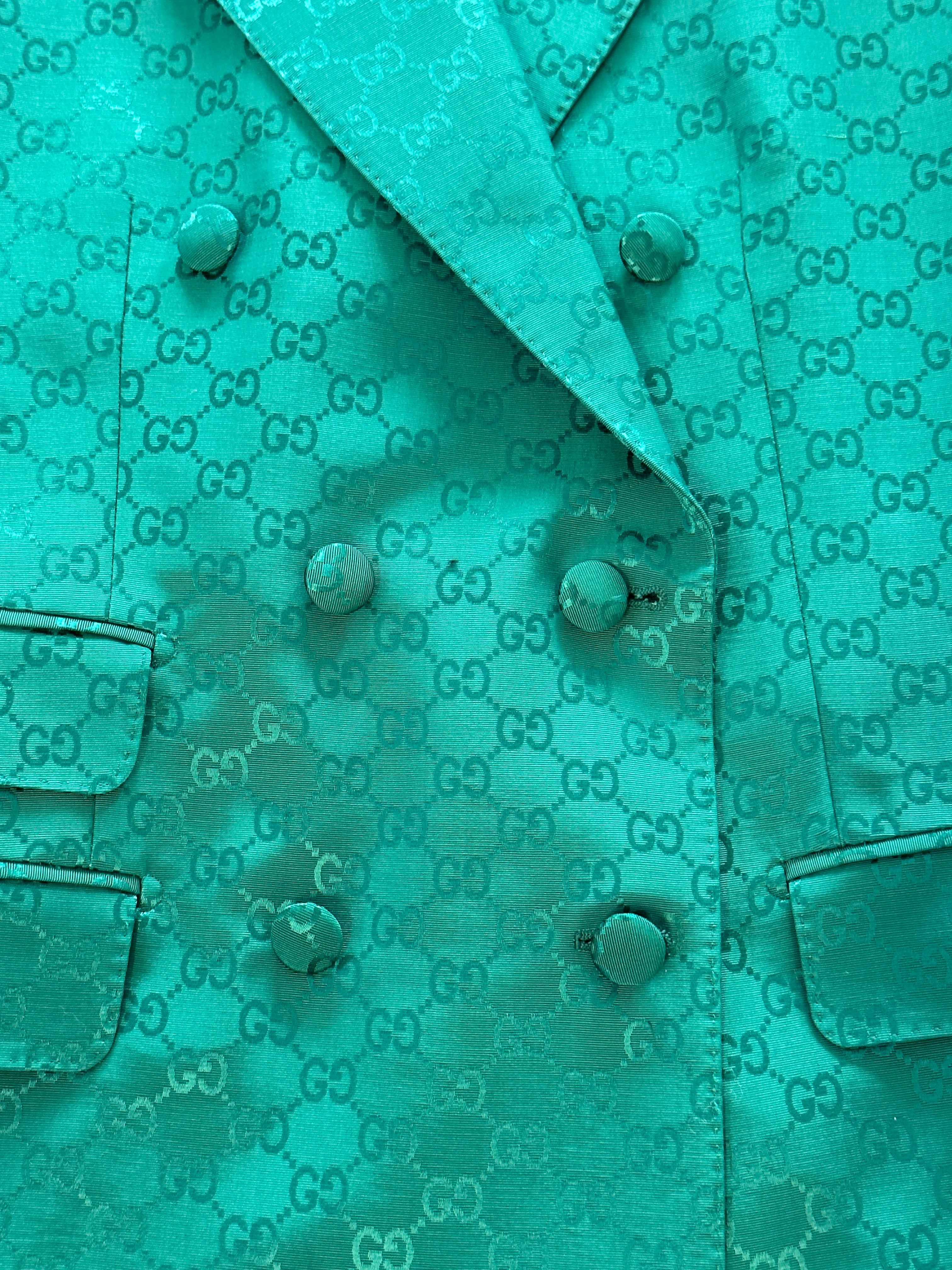 Green Blazer GG Monogram