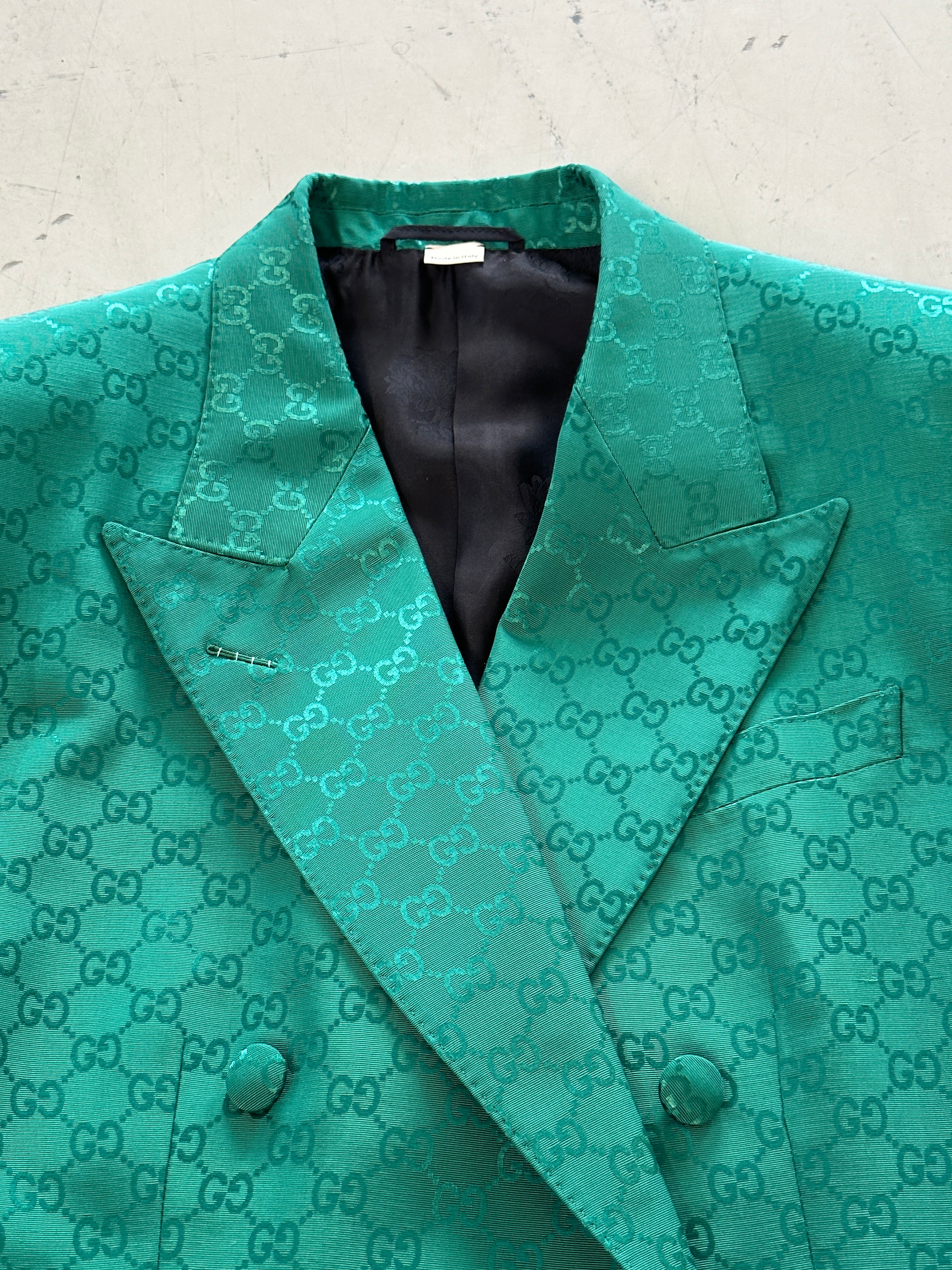 Green Blazer GG Monogram