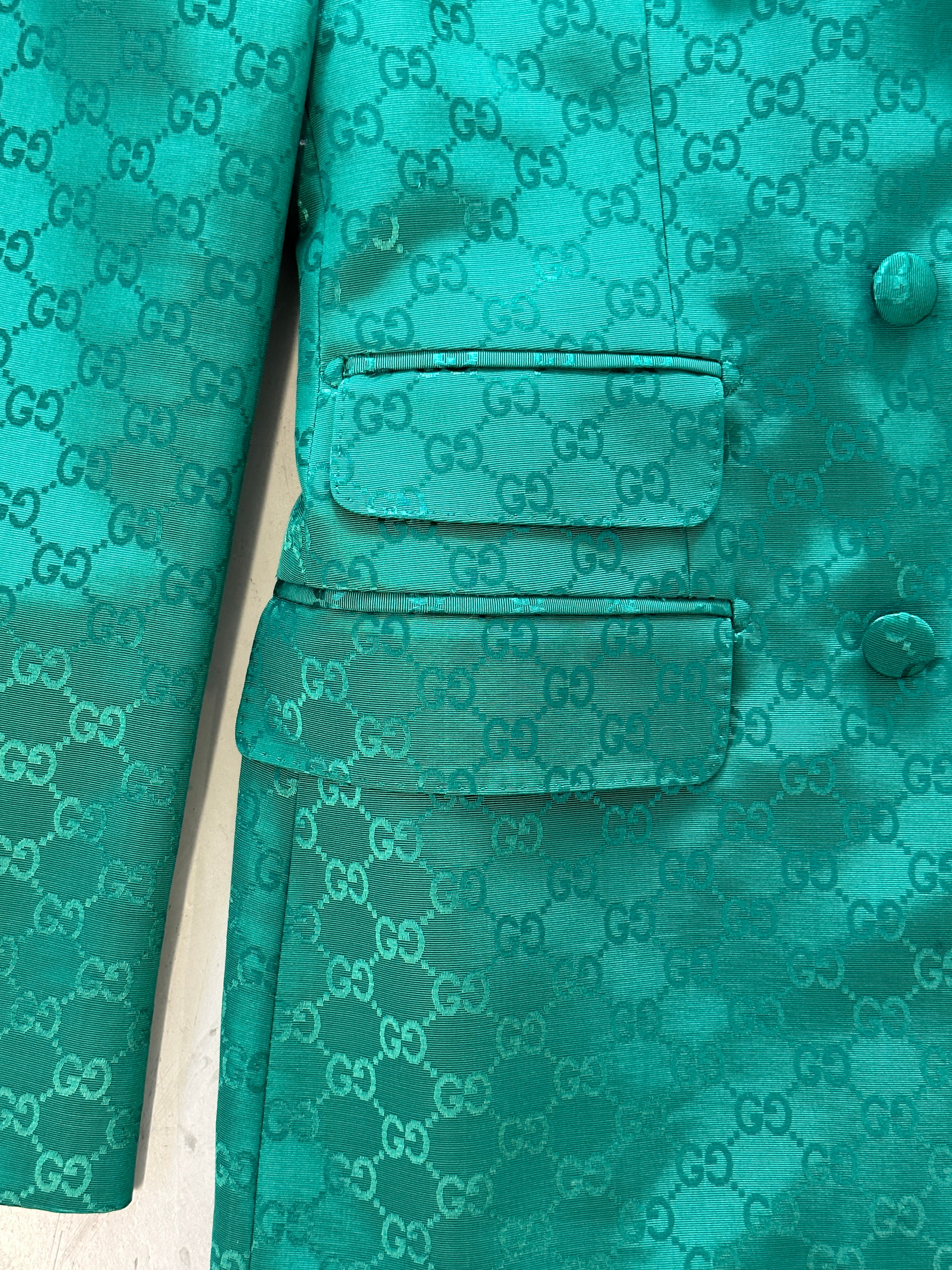 Green Blazer GG Monogram