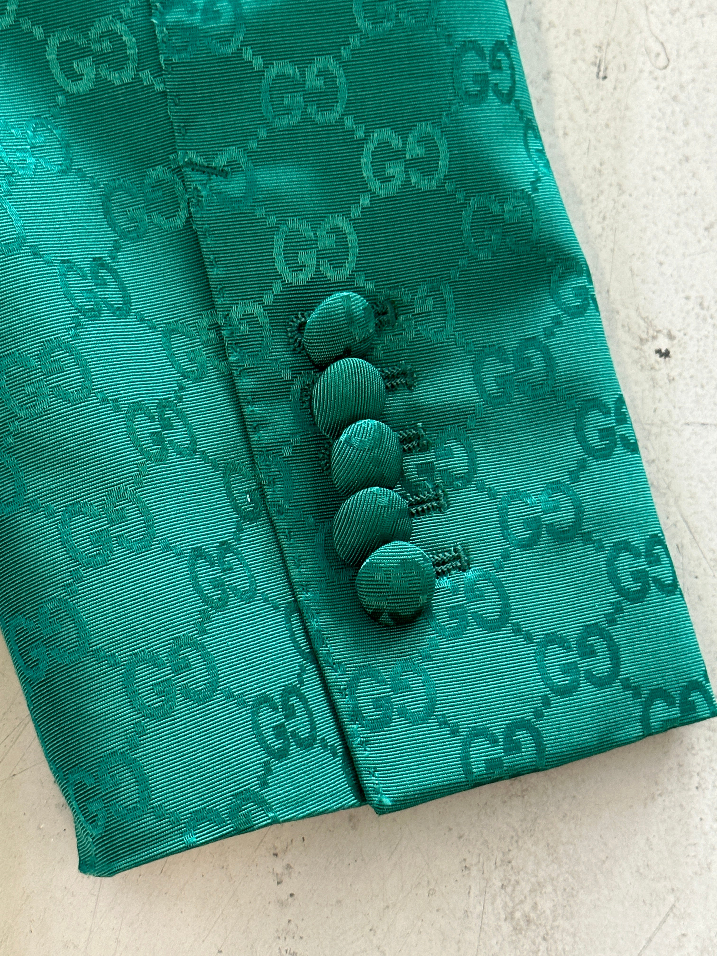 Green Blazer GG Monogram