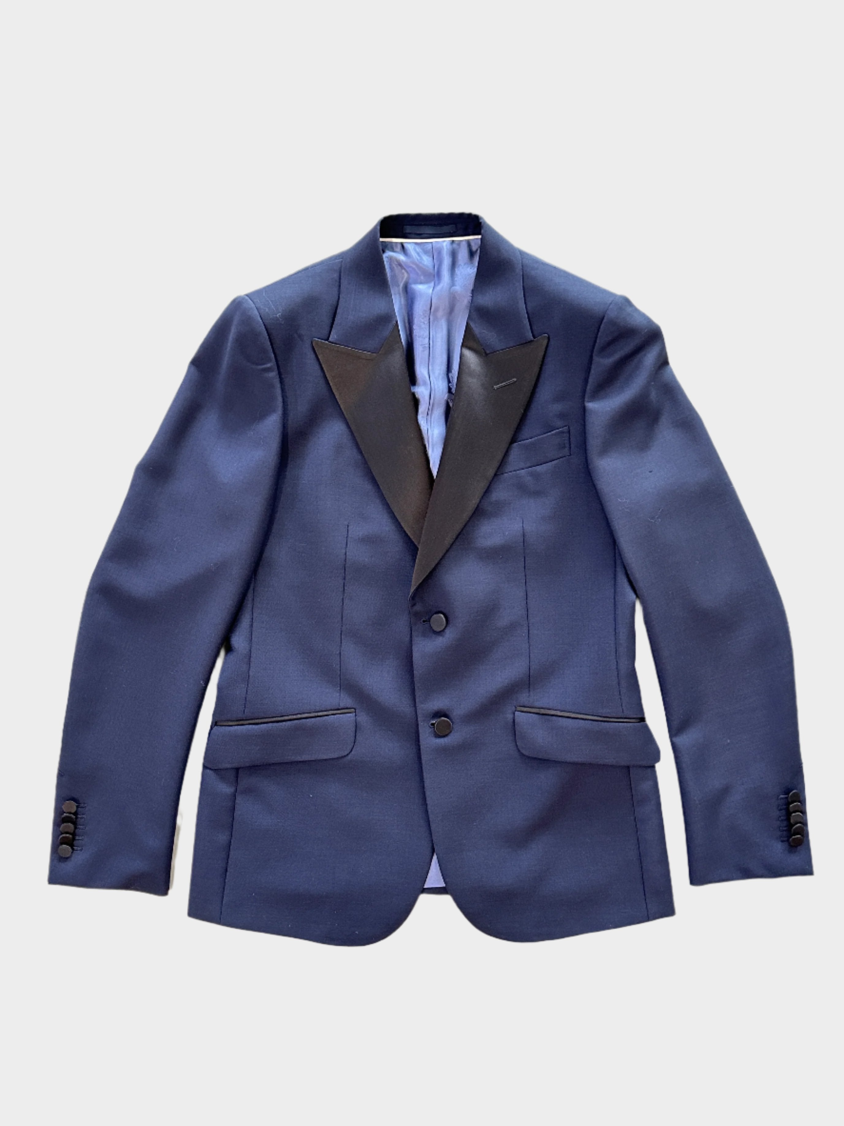 Co-ord Mohair Blue Suit