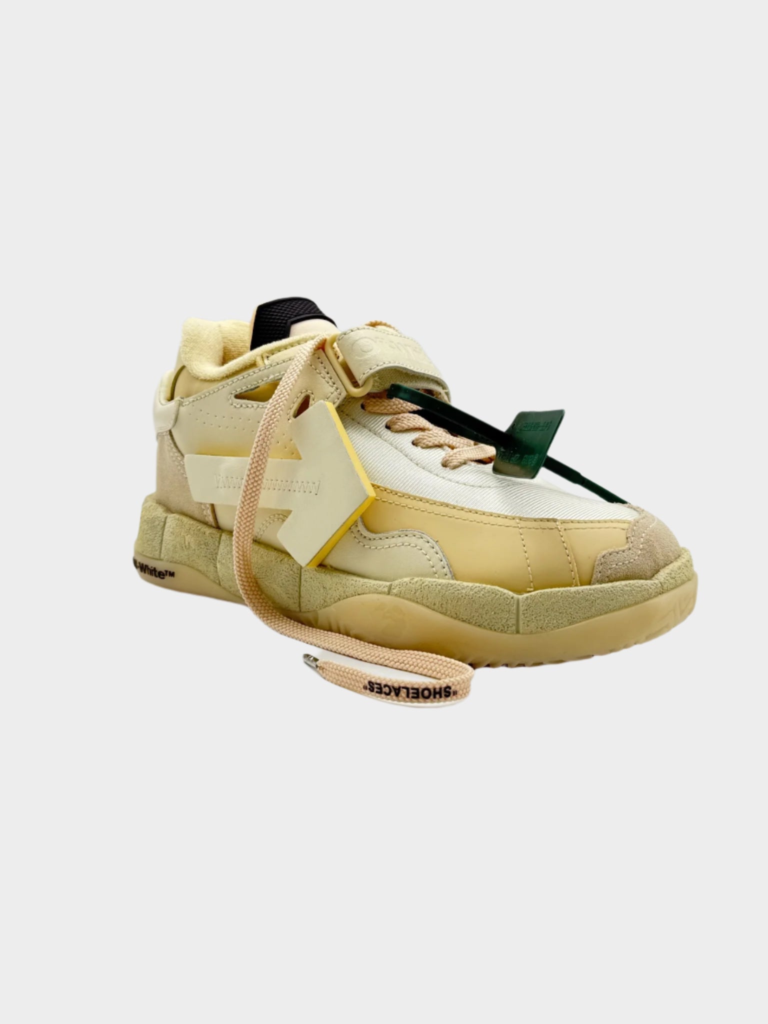 Beige Low Top Puzzle Couture Sneaker