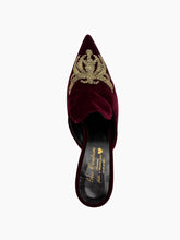 Bordeaux Velvet Mules -  | dBlank