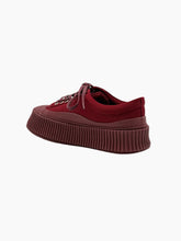 Bordeaux Canvas Sneaker With High Sole -  | dBlank