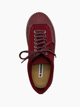 Bordeaux Canvas Sneaker With High Sole -  | dBlank