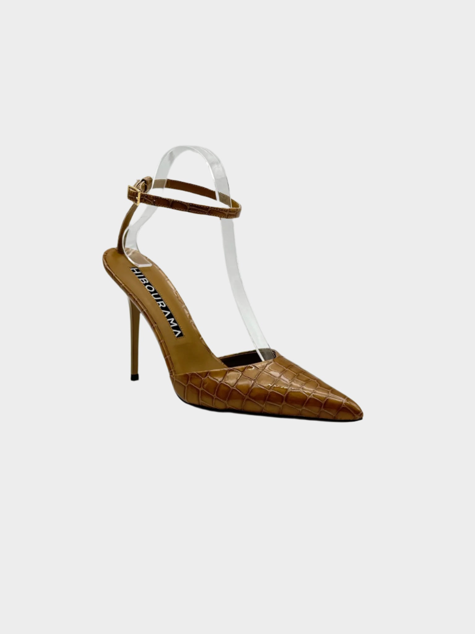 Decolleté beige effetto cocco
