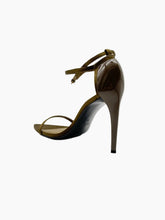 High khaki sandals with thin straps -  | dBlank