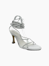 White Leather Sandals with Laces -  | dBlank
