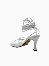 White Leather Sandals with Laces -  | dBlank