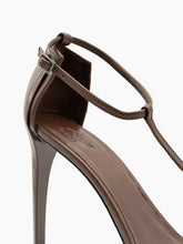 Brown Patent Leather Sandals -  | dBlank