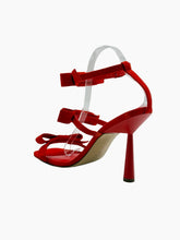 Red Suede Sandals with Bows -  | dBlank