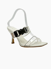 White Sandals With Maxi Buckle -  | dBlank