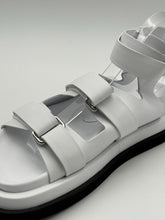 White Sandals With Removable Leather Sock -  | dBlank