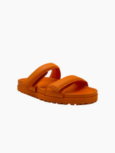 Orange Leather Sandals with Double Strap -  | dBlank