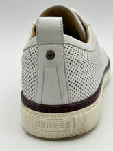 Perforated Leather Sneakers - White | dBlank