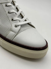 Perforated Leather Sneakers - White | dBlank
