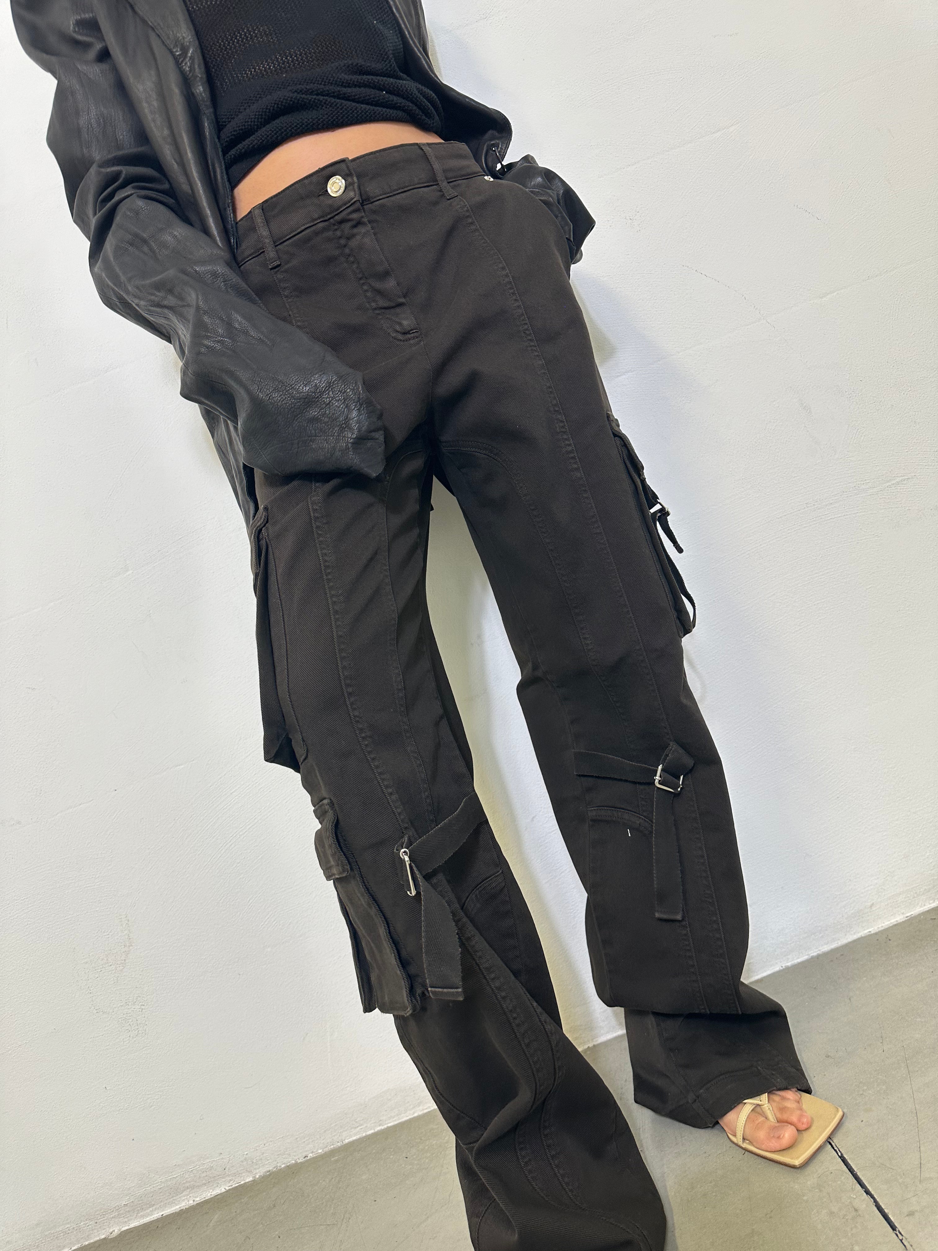 Black Cargo Jeans