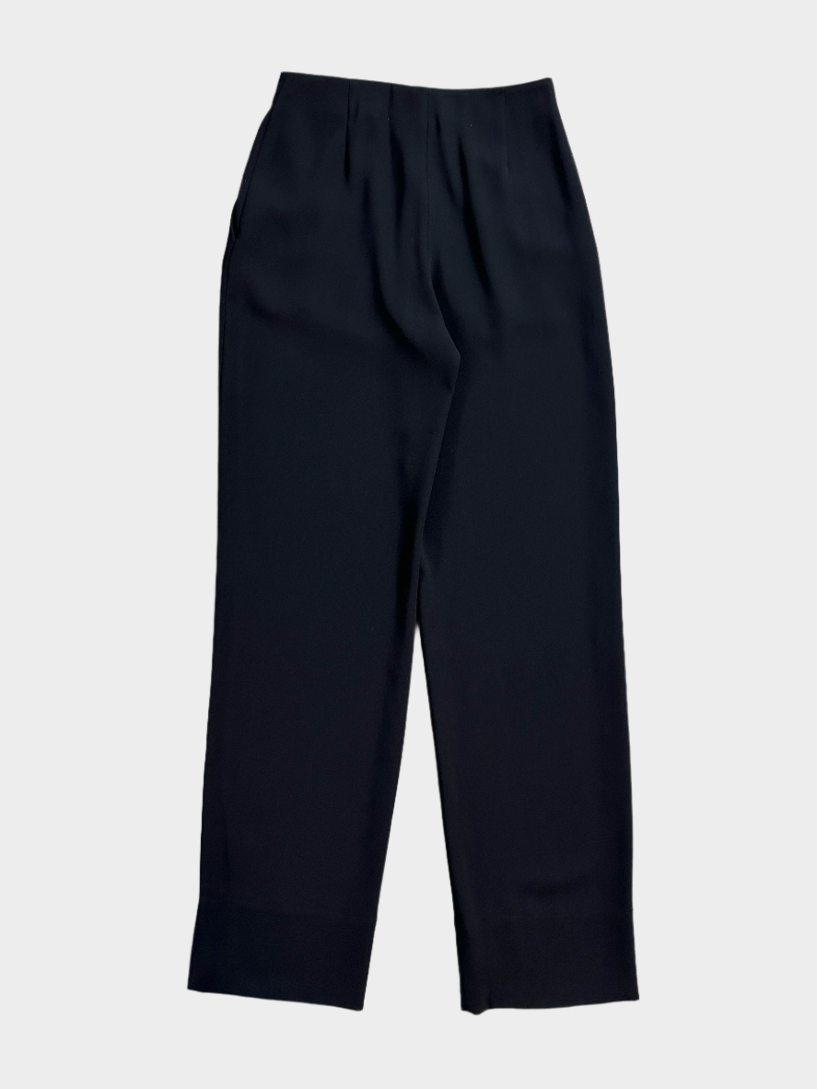 Wide Leg Black Trousers