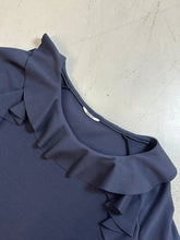 Blue Dress With Ruffle Sleeves -  | dBlank