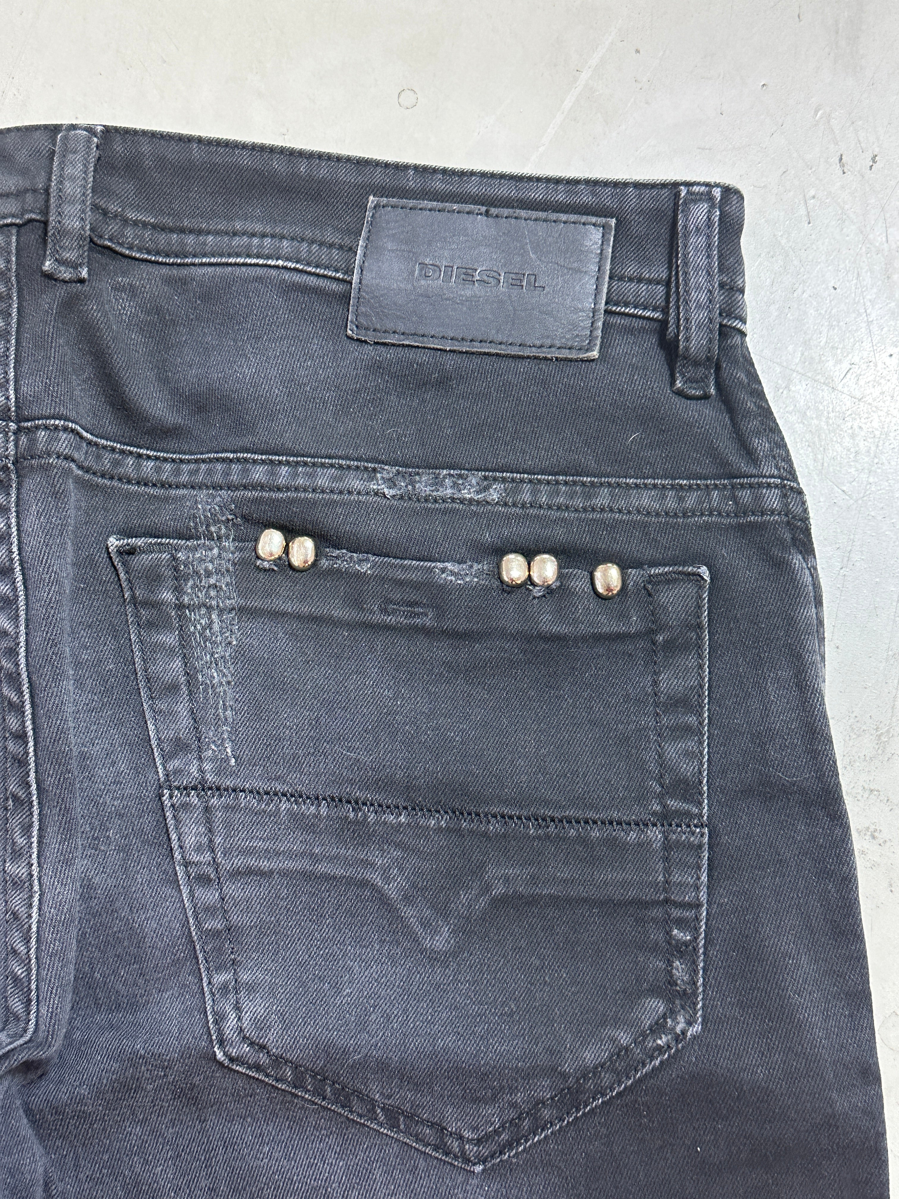 Studs Seams Jeans