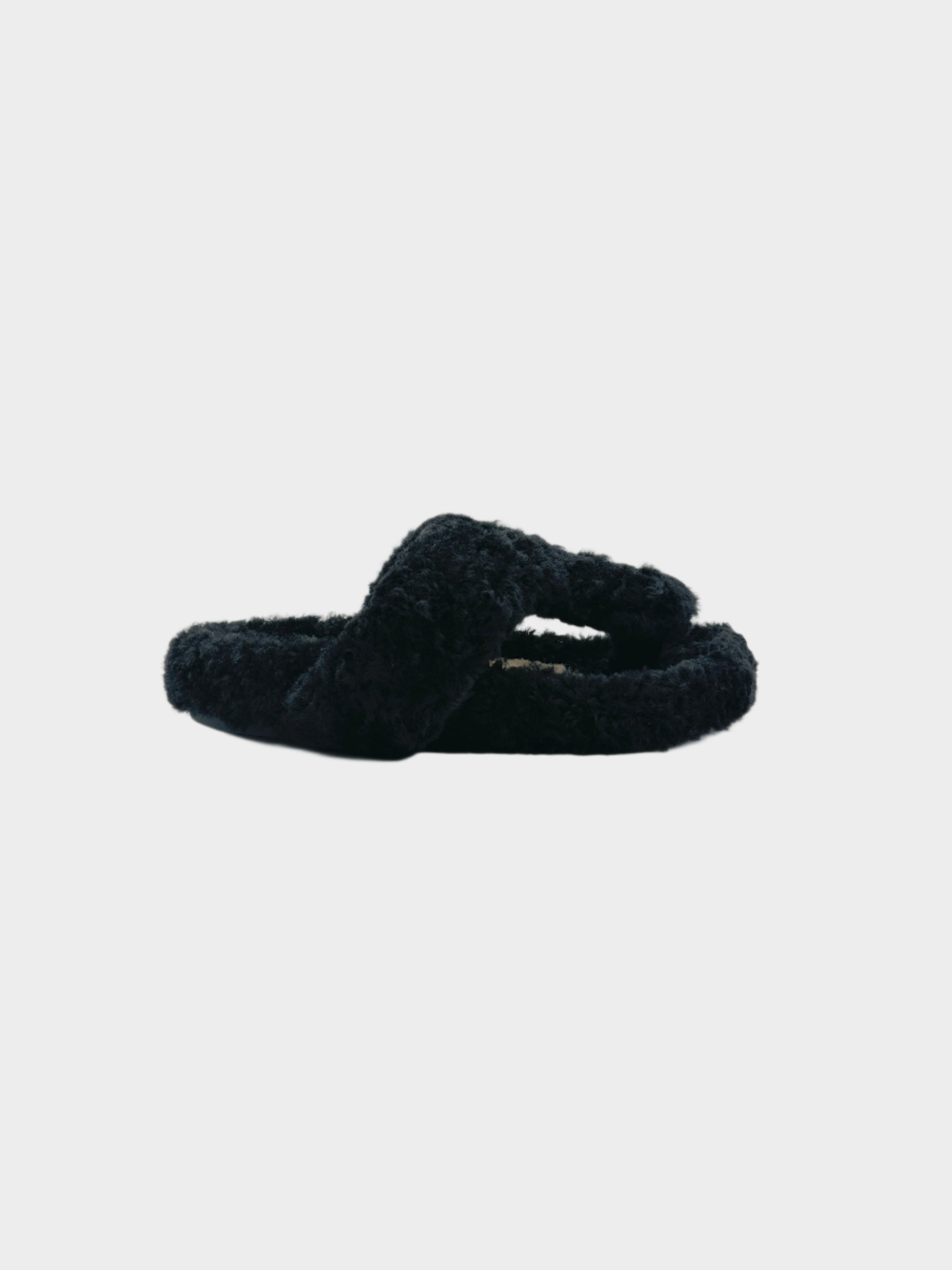 Sheepskin Sandal Black