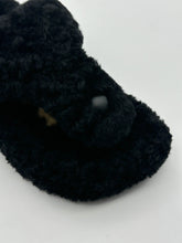 Sheepskin Sandal Black -  | dBlank