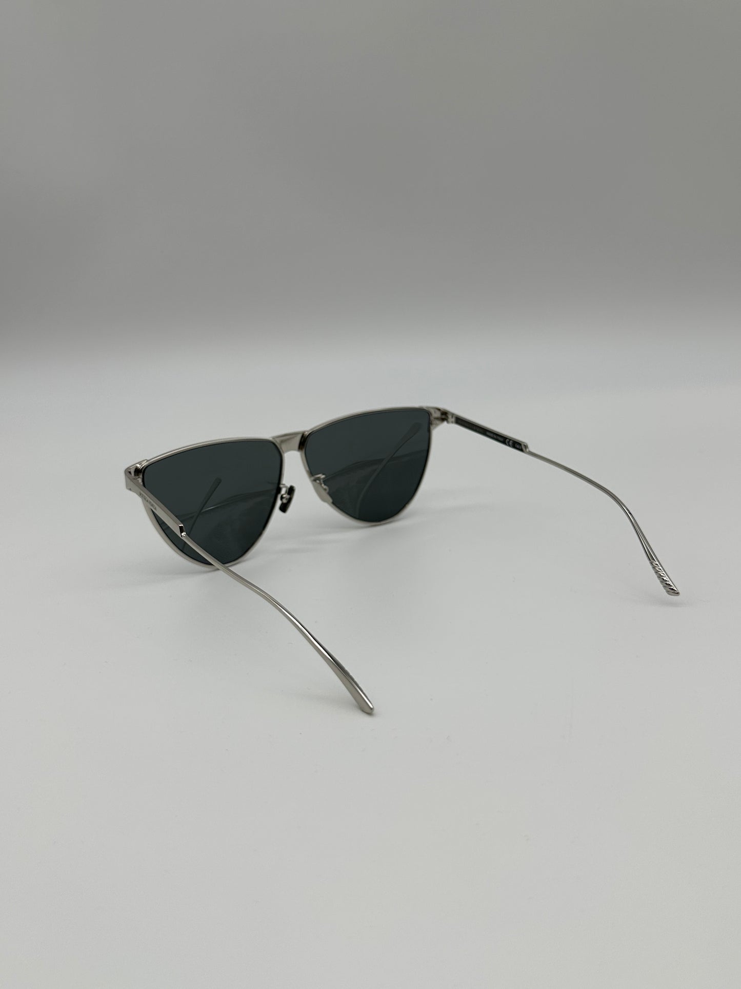 Silver Stoned Mirror Sunglasses