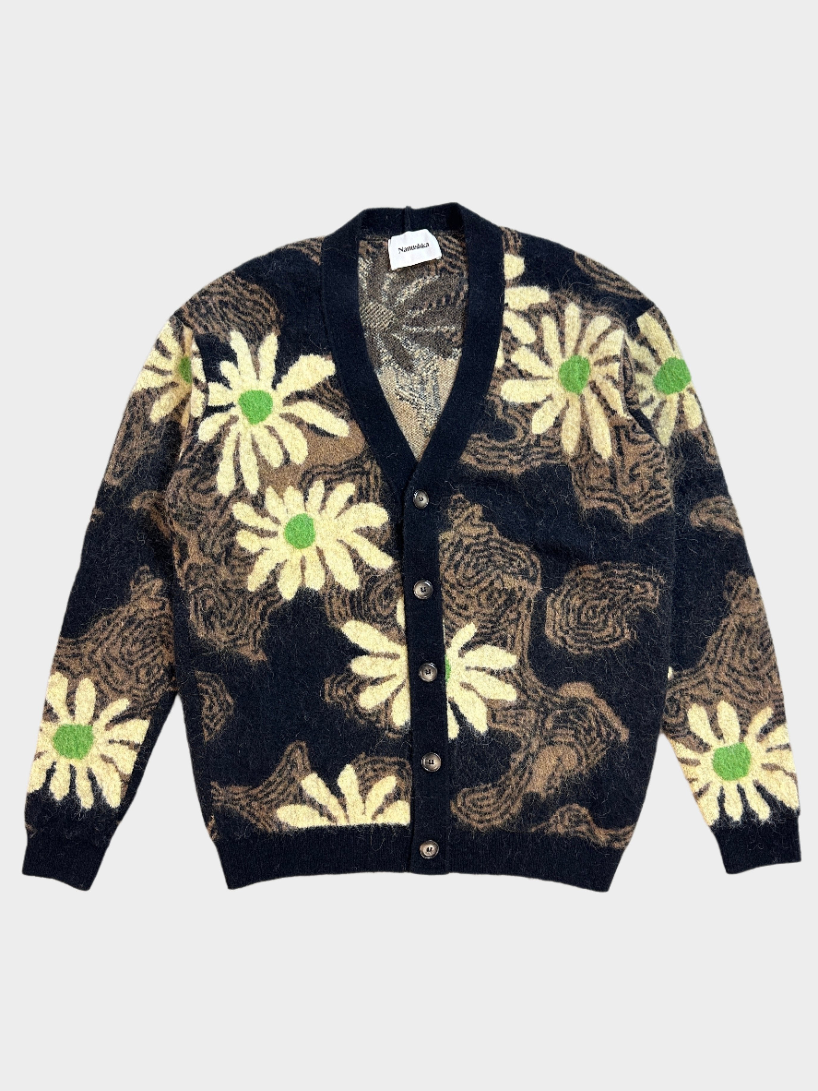 Intarsia Floral Cardigan