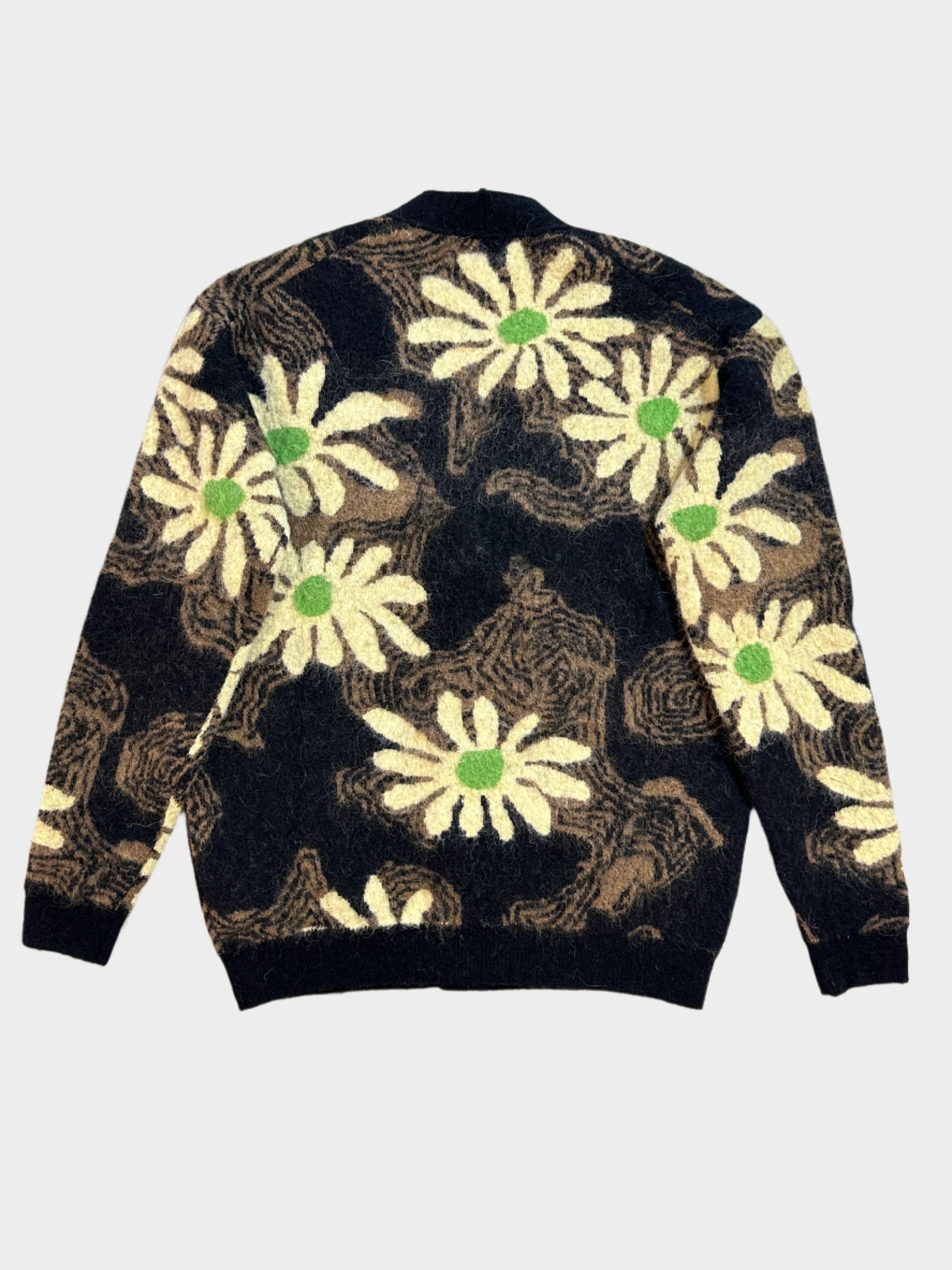 Intarsia Floral Cardigan