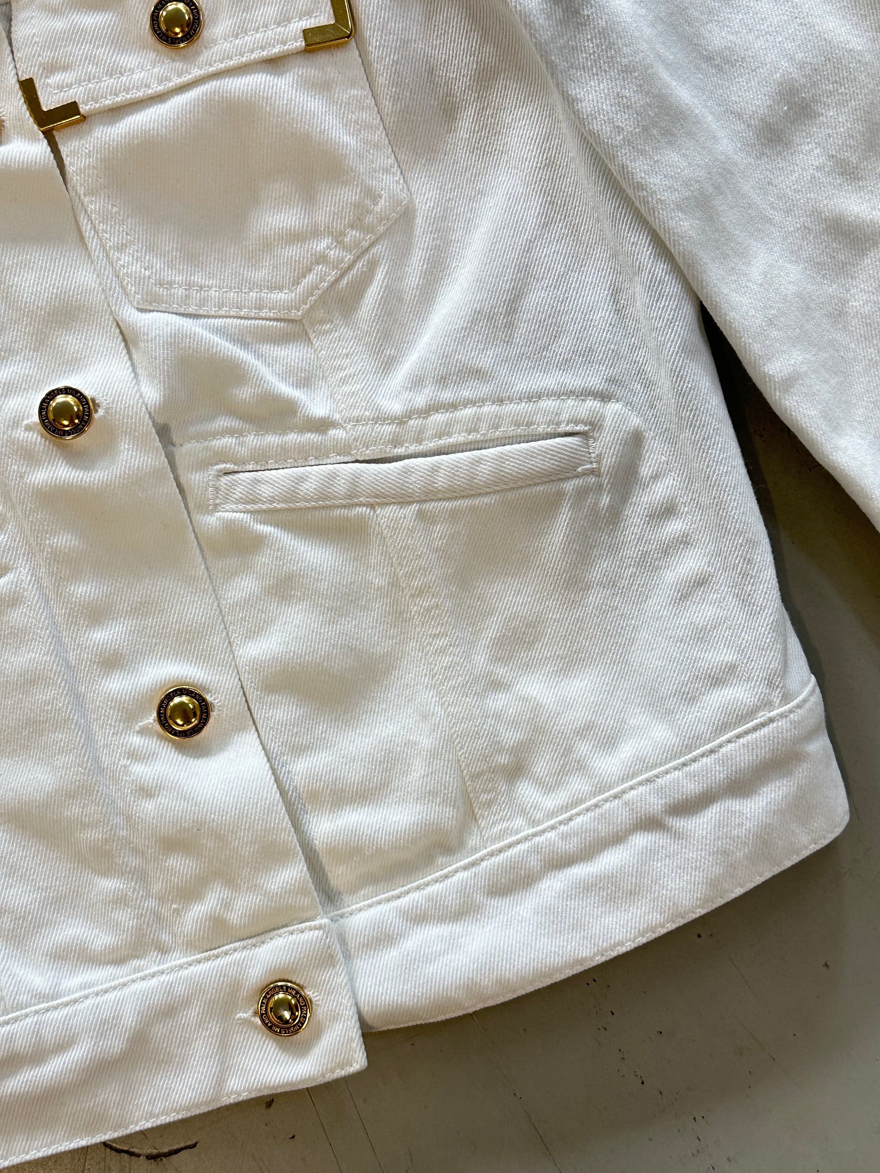 White Denim Jacket