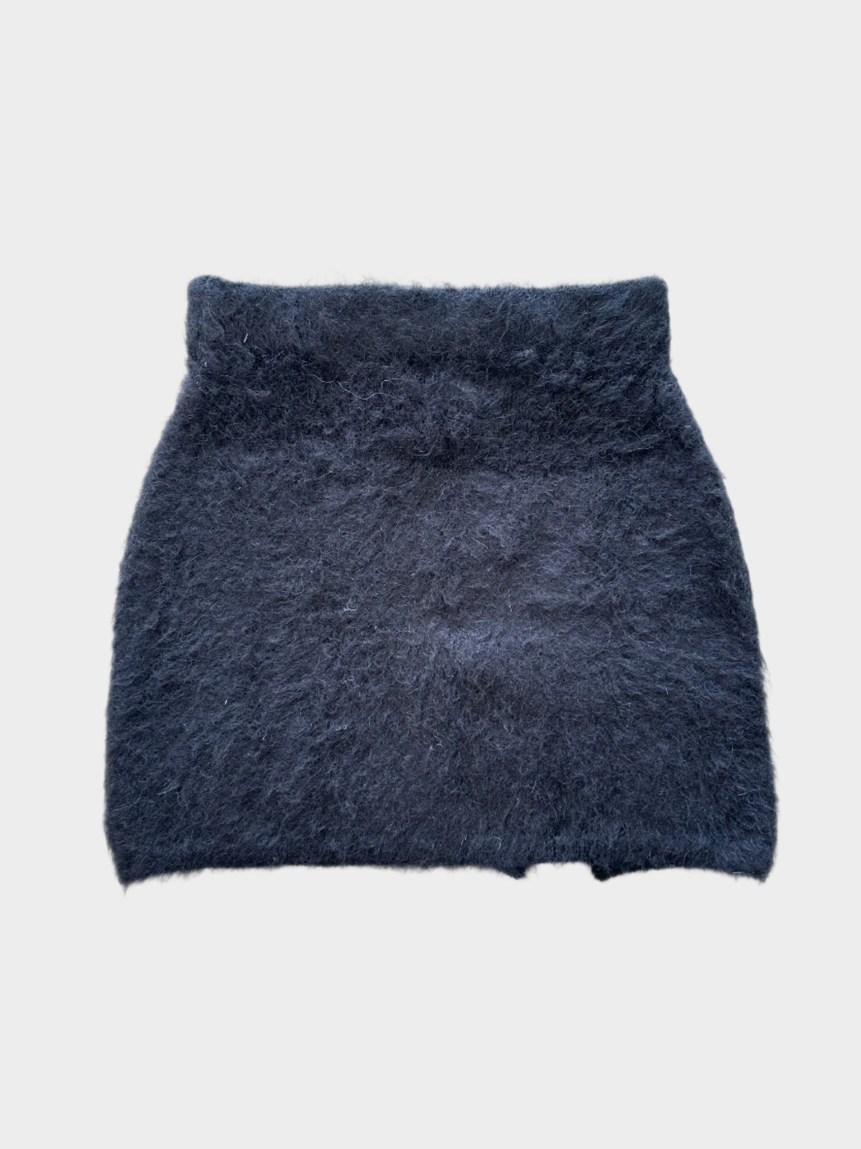 Logo Mohair Mini Skirt