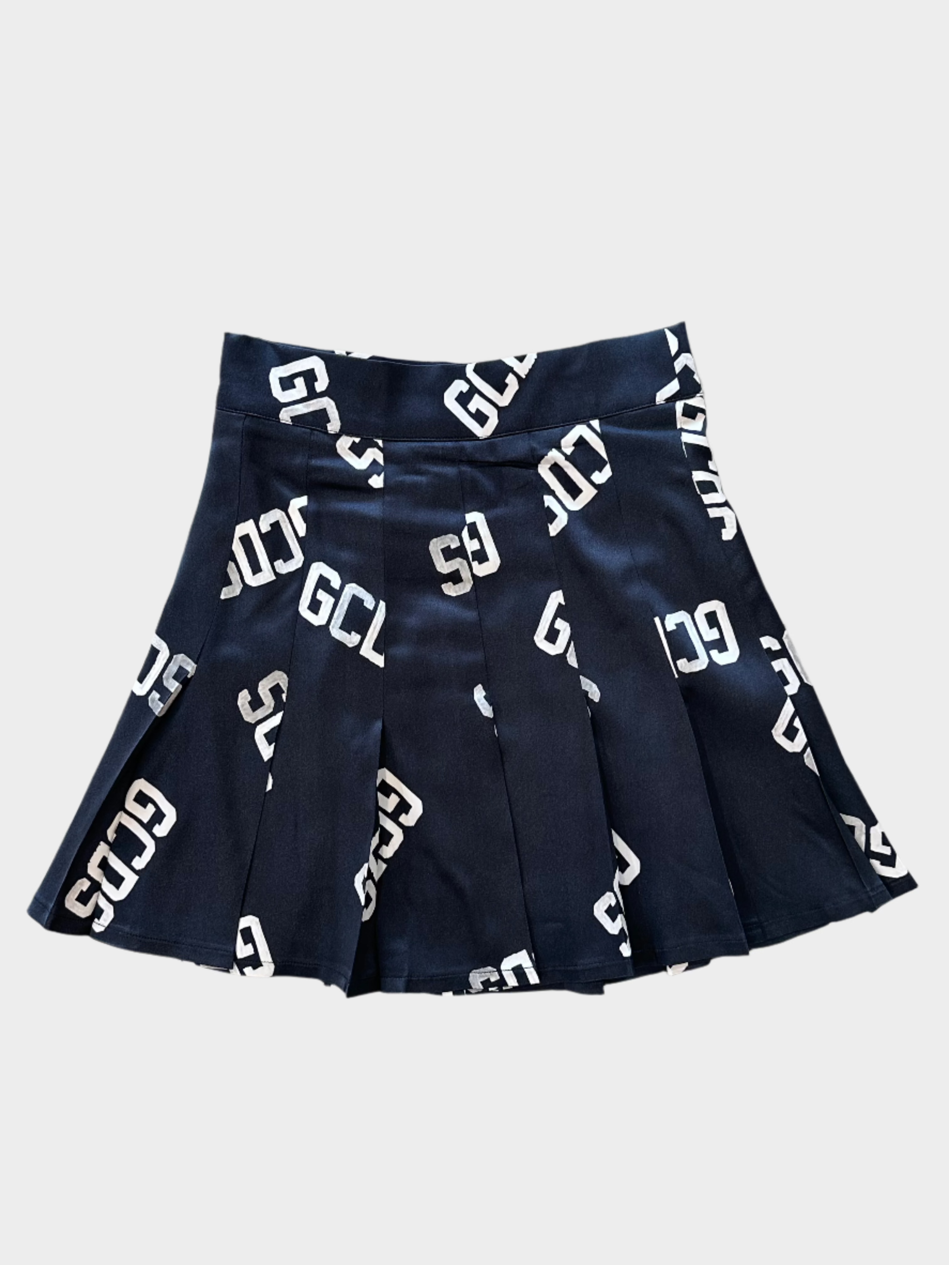 Monogram Pleated Skirt