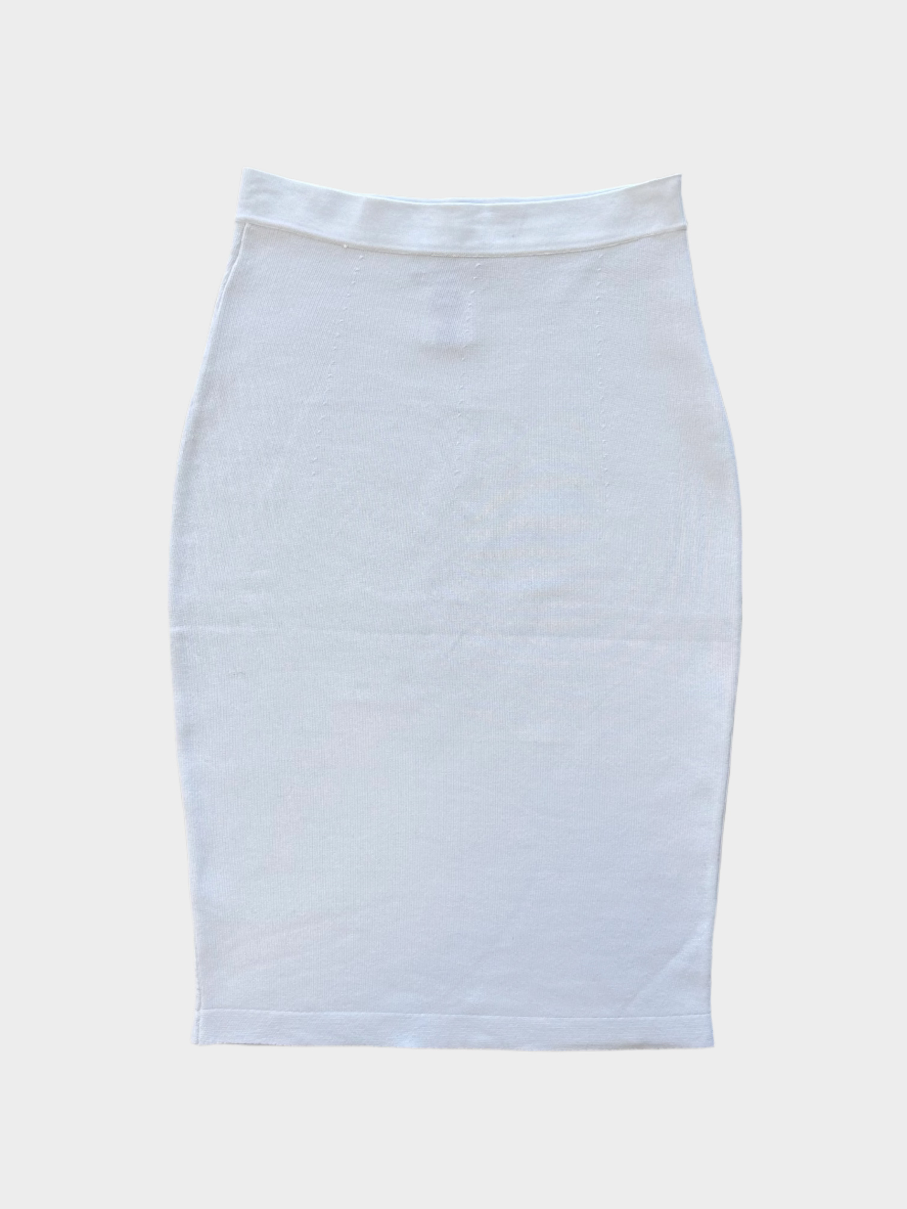 White Slim Skirt