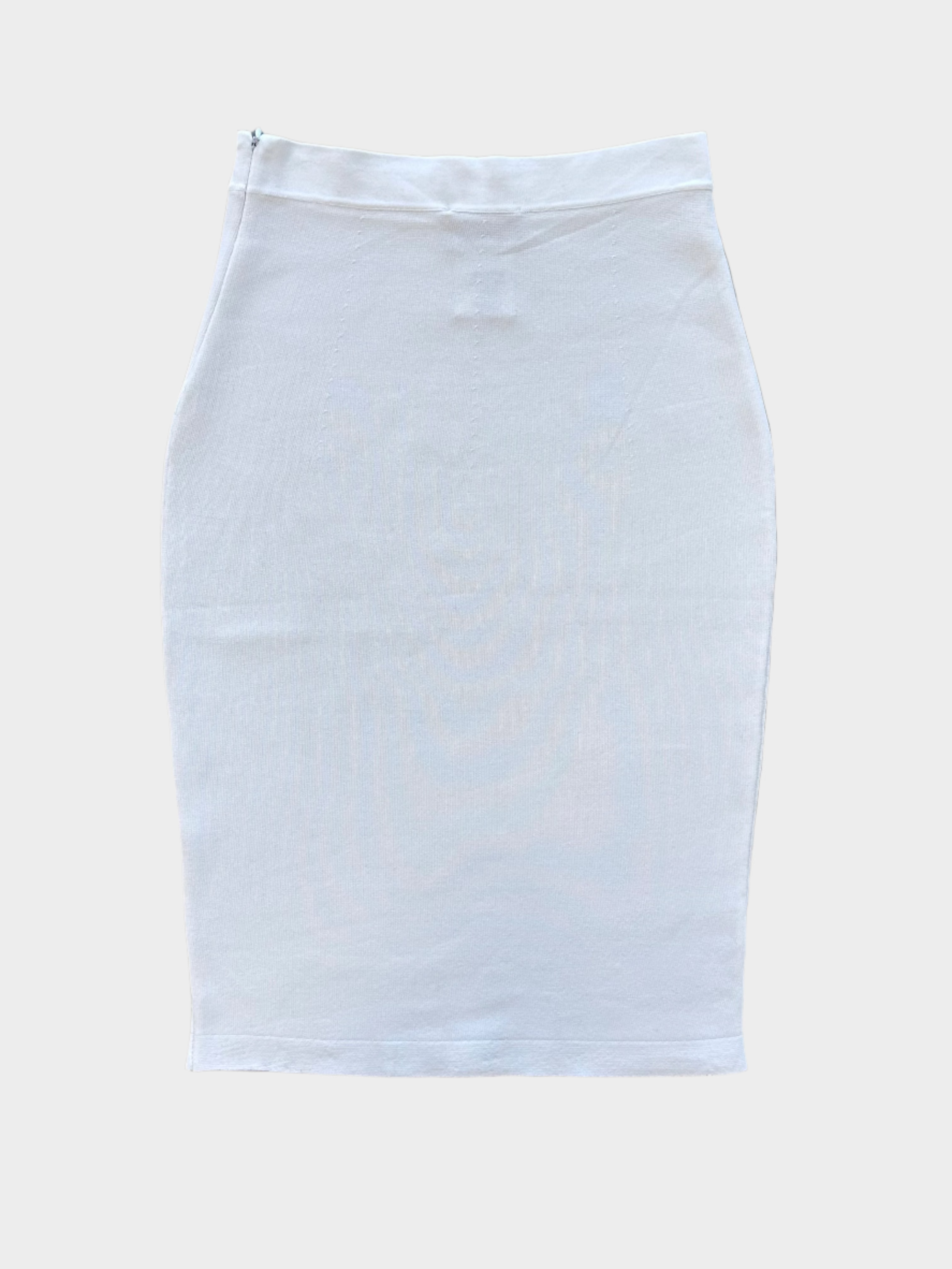 White Slim Skirt