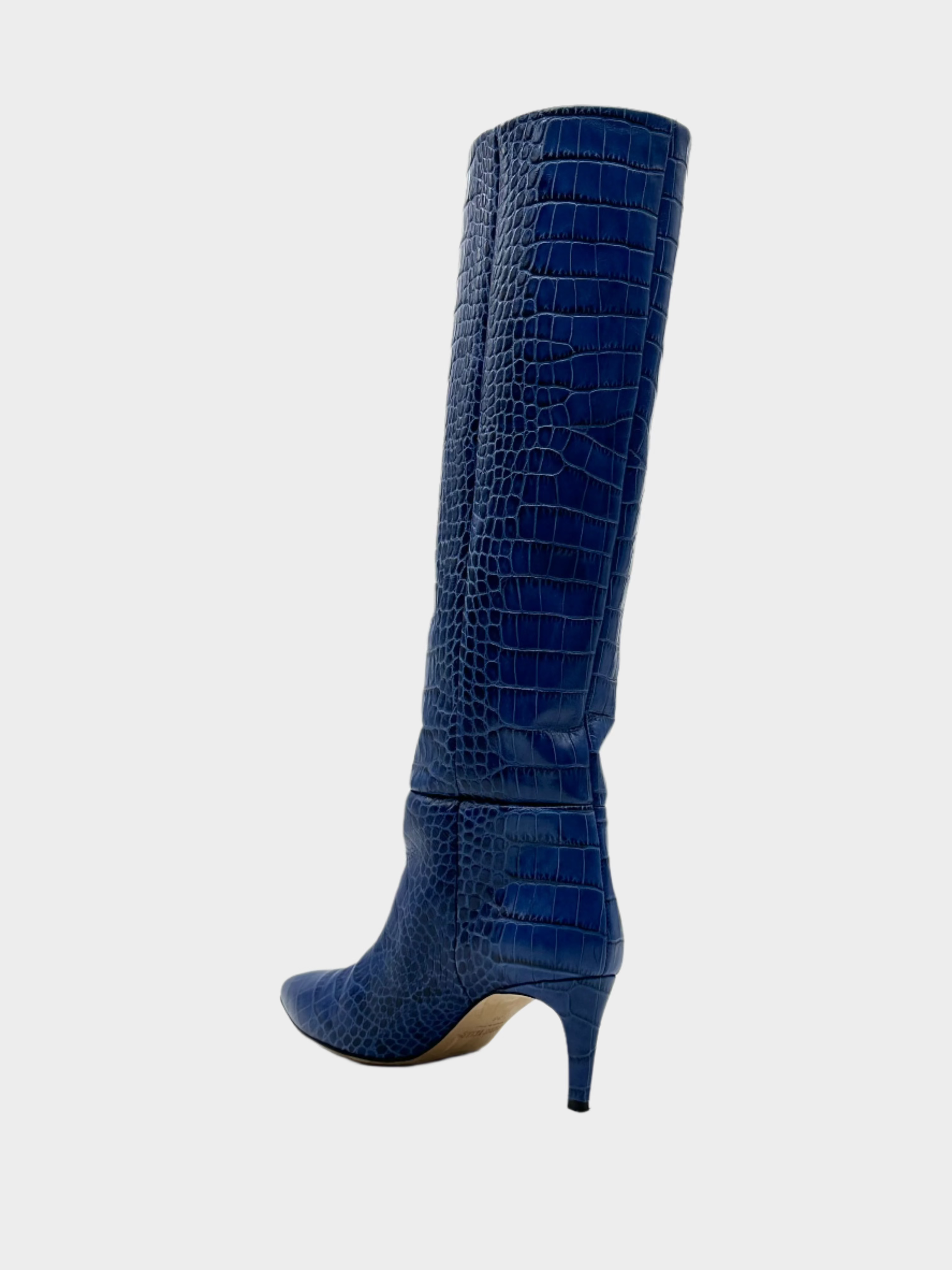 Embossed Croco Stiletto Boots